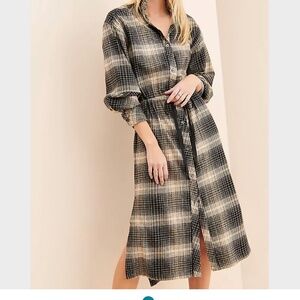 Joie ardine plaid dress